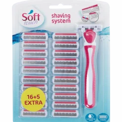 Soft Touch scheermes met extra mesjes