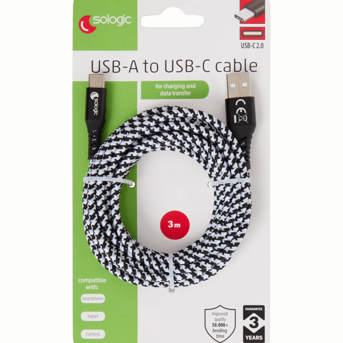 Sologic laad- en datakabel USB-C