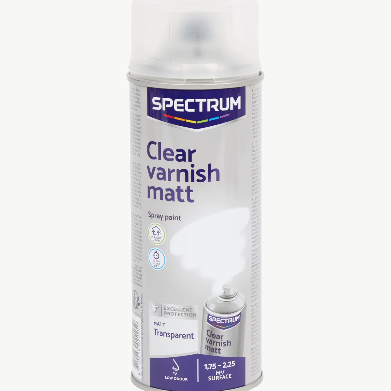 Spectrum blanke lak matte spuitverf transparant