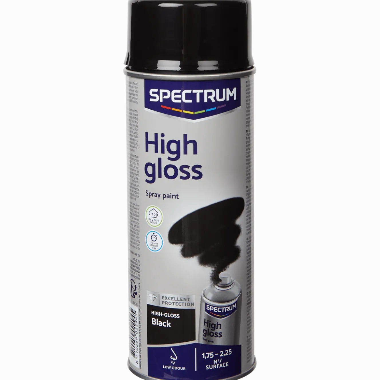 Spectrum hoogglans spuitverf zwart