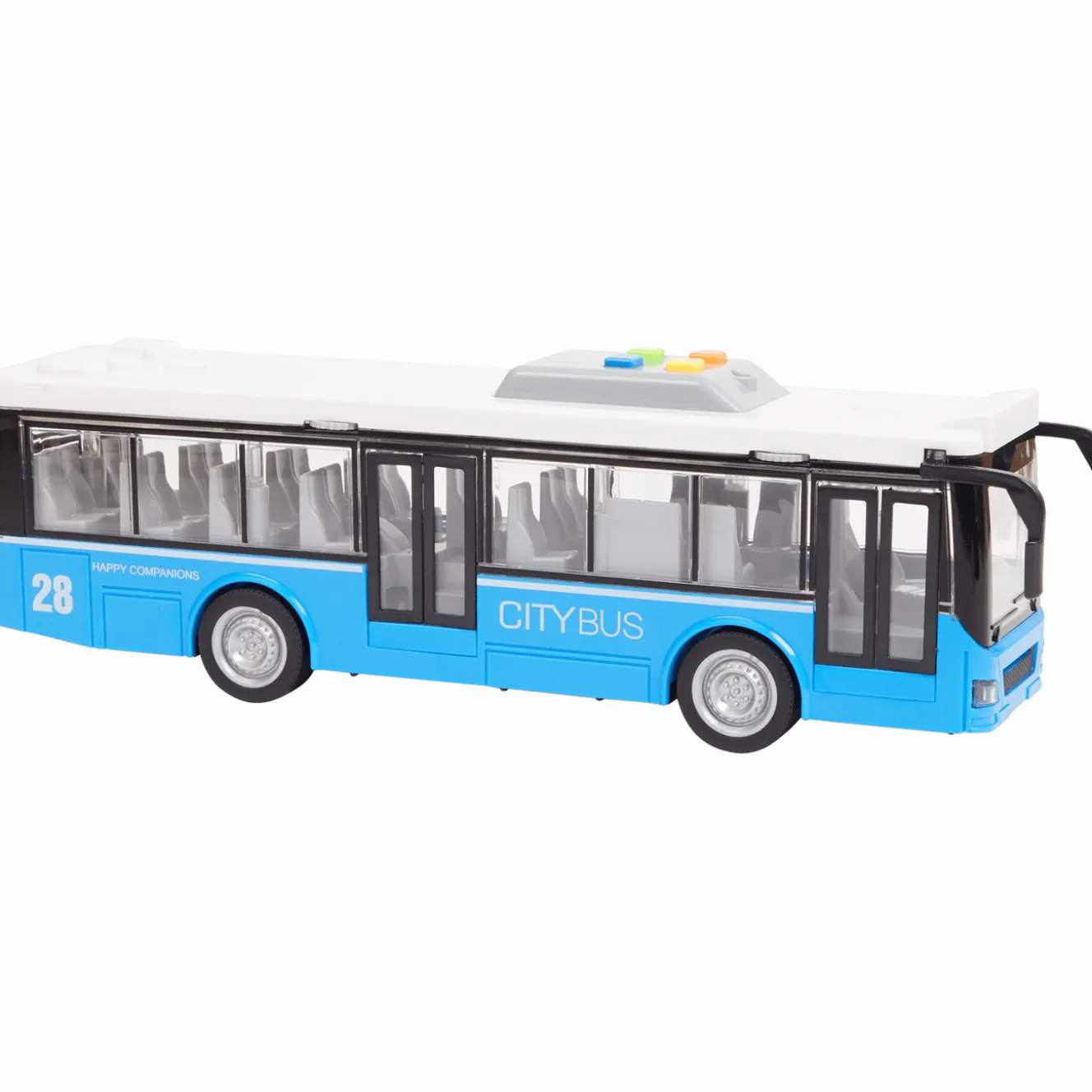 Speelgoed-stadsbus met geluid