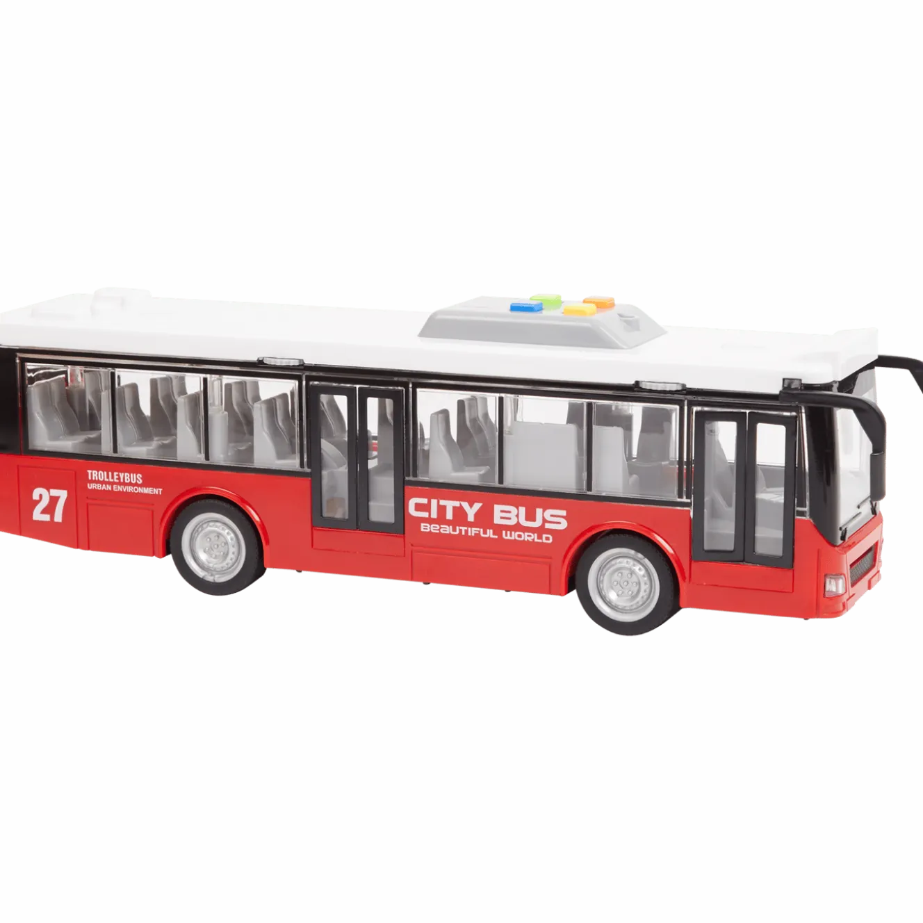 Speelgoed-stadsbus met geluid