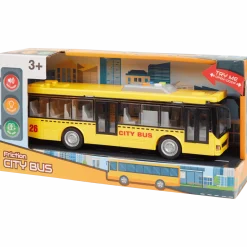 Speelgoed-stadsbus met geluid