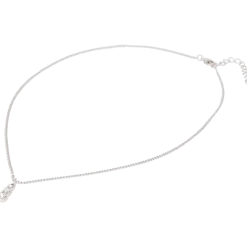 Stalen ketting met Swarovski-kristallen