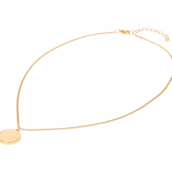 Stalen ketting met Swarovski-kristallen