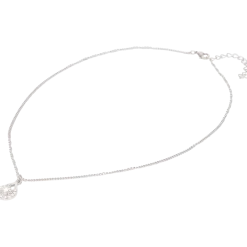 Stalen ketting met Swarovski-kristallen