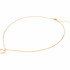 Stalen ketting met Swarovski-kristallen