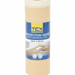 TCX afplaktape met papier
