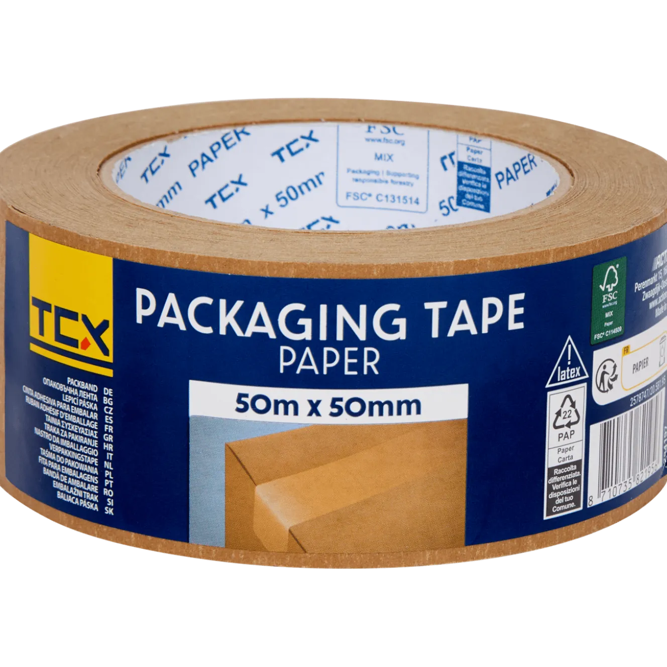 TCX papieren verpakkingstape