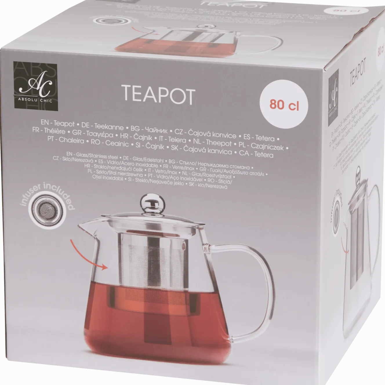 Theepot met filter
