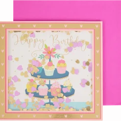 Wenskaart met confetti